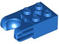 LEGO 67696 Technic, modifikovaná tehla 2 x 2 s guľôčkovou objímkou a otvorom na nápravu