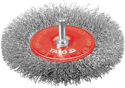 KOTÚČOVÁ KEFA S DRŽIAKMI. 100MM INOX
