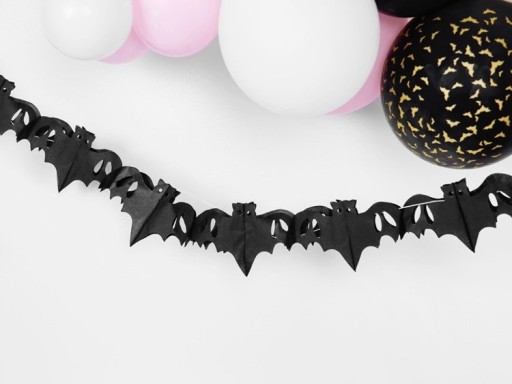 HALLOWEENSKÉ OZDOBY NETOPIE VANCA ČIERNA 4m x1