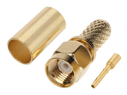 Zástrčka RSMA (RP-SMA) 50 Ohm nalisovaná na kábli H-155