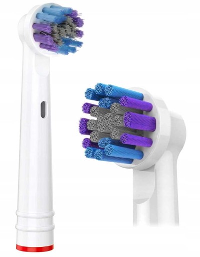 8x PRESNÉ NÁHRADNÉ HLAVY PRE ELEKTRICKÉ ZUBNÉ KEFKY ORAL-B, BIELA