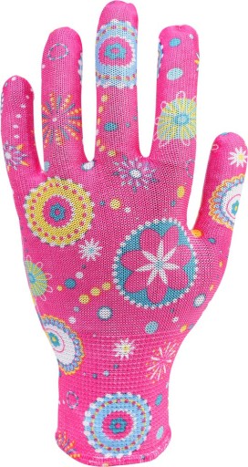 Záhradné rukavice Pink Flo, veľkosť 8 - 1 pár