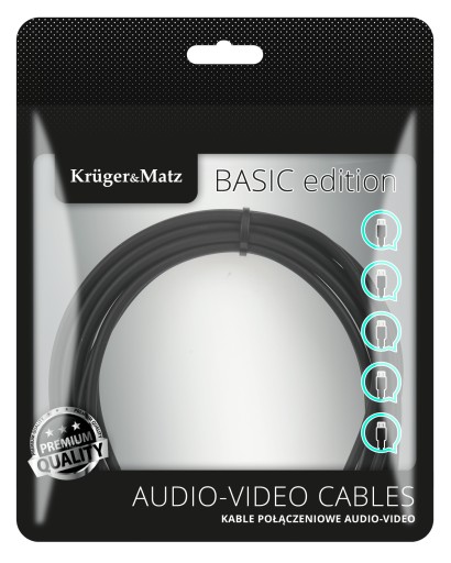 Audio kábel 2x2 RCA 3m Stereo Cincz kábel
