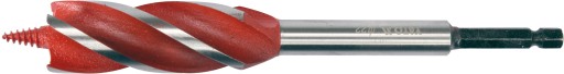 VŔTAČKA DO DREVA VŔTAČKA 22MM 4-PLÁŠŤOVÁ ŠESTIHRANNÁ OCEĽ HRC