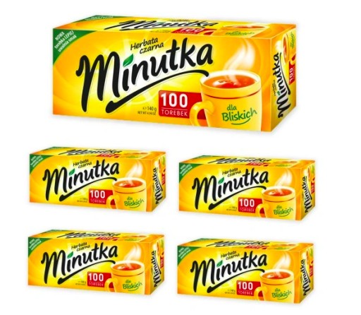 Minutka čierny expresný čaj 100 sáčkov x3