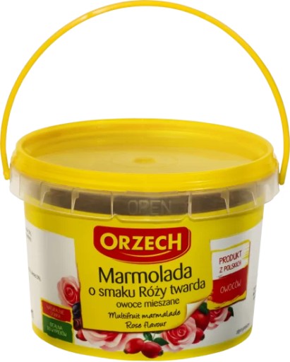 Orechová marmeláda ruža plast 250g