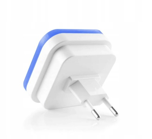 NOČNÁ LAMPA KONTAKTNÁ LED SNÍMAČ SÚMRAK PRE DETI MODRÁ LAMPA
