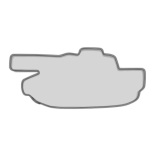 Forma na tank, vykrajovačka na perníčky, vojenské vozidlo, 9 cm