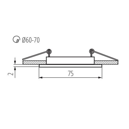 MOSADZNÉ svietidlo Kanlux NAVI CTX-DS10-AB