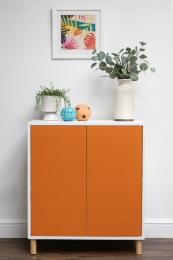 Samolepiaca dyha imitujúca oranžový betón 200-8354 67 cm x 100 cm