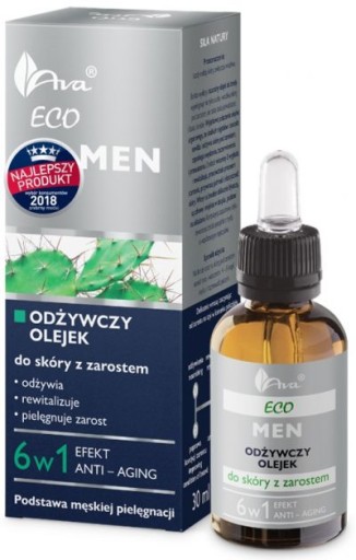 Ava Eco Men Výživný olej pre pokožku s chĺpkami na tvári 30