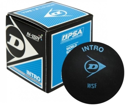DUNLOP INTRO SQUASH LOPTA 1 MODRÁ BODKA