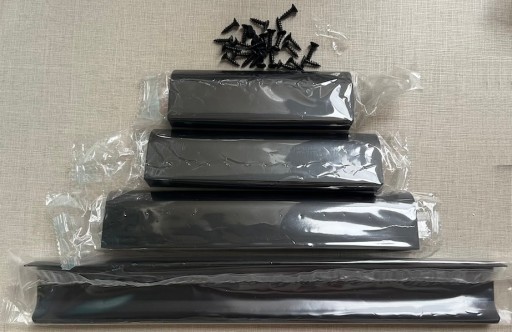 Okrajová rukoväť UA-A02 MATTE BLACK 128/150mm