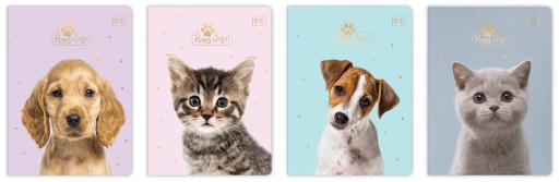 Puppy Sign UV zápisník A5/16k, mriežka, medzitlač