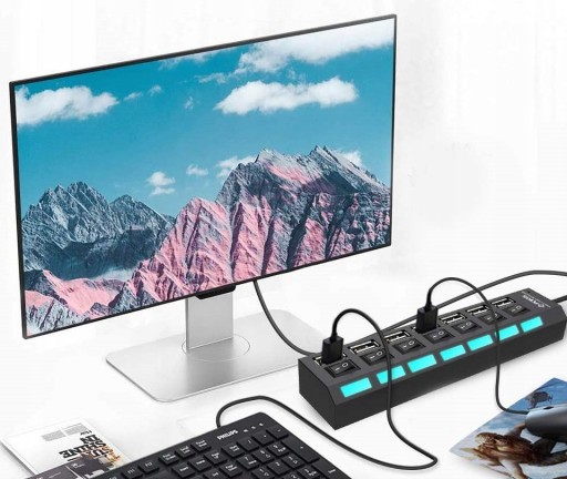 USB HUB SPLITTER 7 PORTOV USB 2.0 SPLITTER