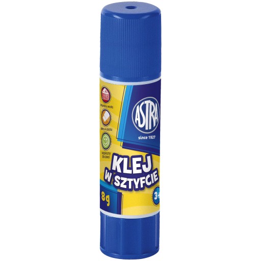 4x VEĽMI SILNÉ ŠKOLSKÉ LEPIDLO 8 g ASTRA nekrčí papier