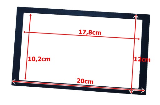 Maskovací rámček 178*102 rádio android 2din 7 palcov