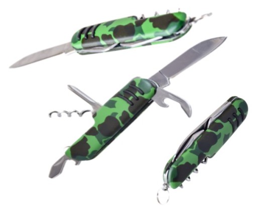MINI VRECKOVÝ NÔŽ OTVÁRAČ NOŽOV VÝTVORKA CAMO MILITARY