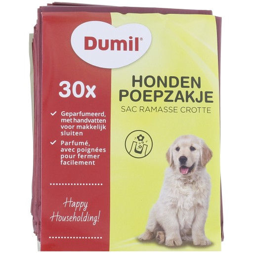 Vrecká na psie exkrementy VOŇANÉ HNEDÉ SILNÉ HRUBÉ 30 kusov Dumil