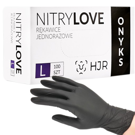 Rukavice HJR NITRILOVÉ Rukavice BLACK Onyx BLACK L