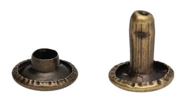 Nity 8x3x9mm LUX kožená galantéria St. Gold 100 ks