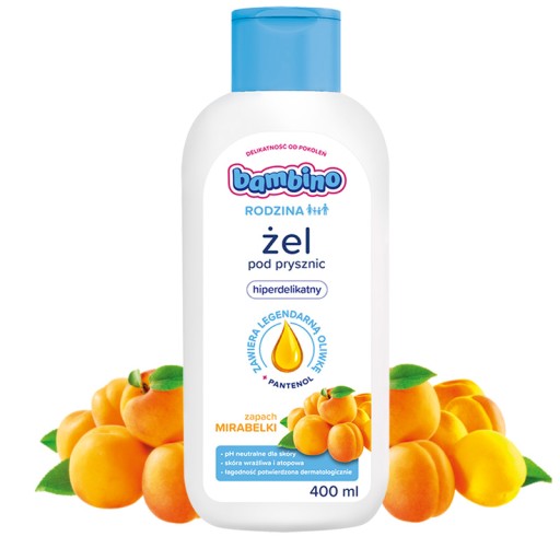 Bambino Family Hyper-jemný sprchový gél - vôňa Mirabelka 400ml