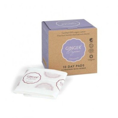 Denné hygienické vložky GingerOrganic - 10 ks
