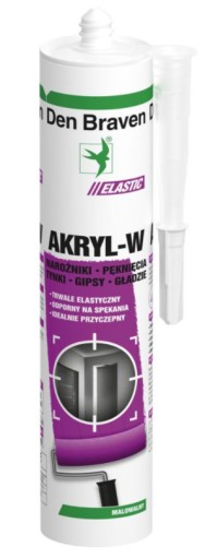 DEN BRAVEN - AKRYL-BIELY AKRYLOVÝ TEPEL 300ML