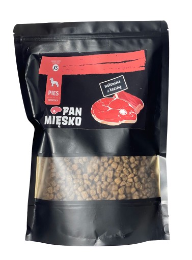 Pan Mięsko suché krmivo pre psov hovädzie a kozie XS 1kg