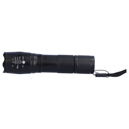 VOJENSKÁ DOBÍJATEĽNÁ BATERKA taktická LED ZOOM silná 1000lm + puzdro