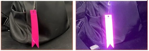 REFLEXNÝ PRÍvesok FLUO STRAP GADGET KRÚŽOK NA KĽÚČENKU NA BATOH REFLEXNÝ