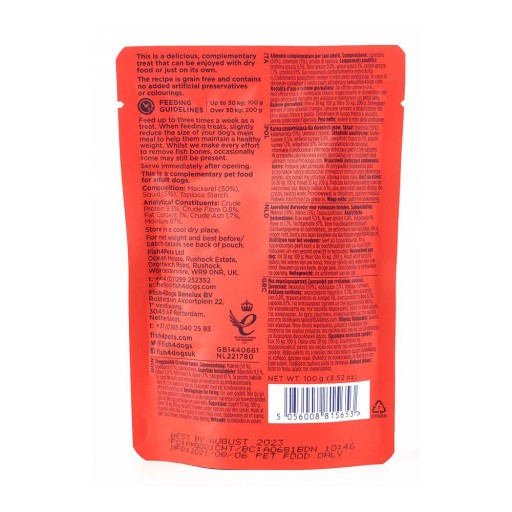 Fish4Dogs MAKERELA S chobotnicou 100g pena pre psov