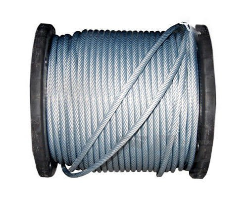 Oceľové lano pozinkované PVC 6x7 - 6mm x 8mm 2150 kg 1 meter POZINKOVANÉ