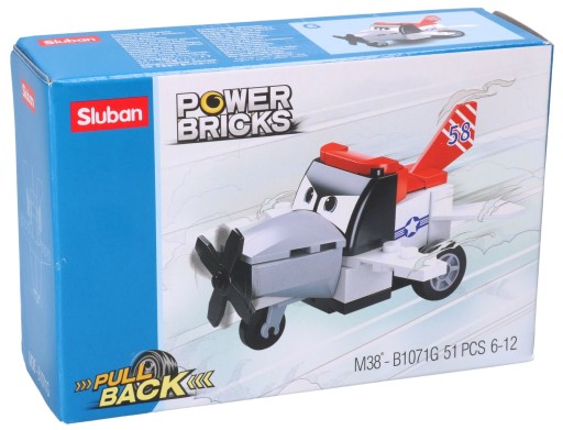 Bloky Sluban AUTO s očkami CARS 8 vzorov POWER BRICKS 6632