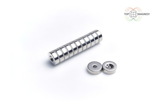 Magnet na hruď. MP 15x(7x3,5)x5 N38 na skrutku 5 ks