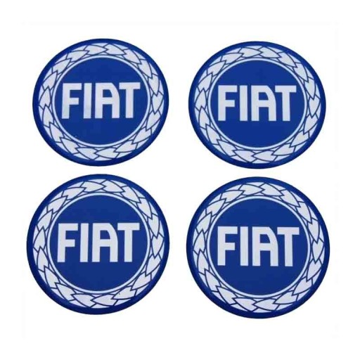 Malý modrý znak Fiat pre 55 mm kryt