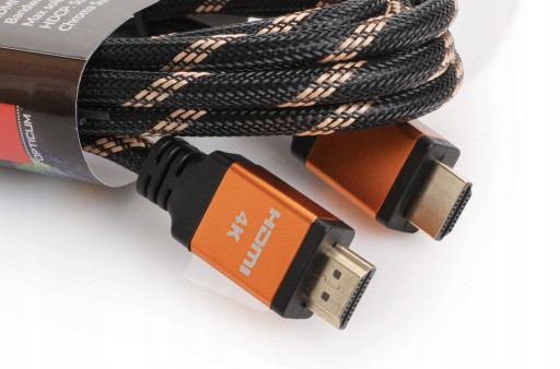 HDMI-HDMI KÁBL Opletený 2,0 V UHD 4K dekodér tunerový kábel 0,5 m