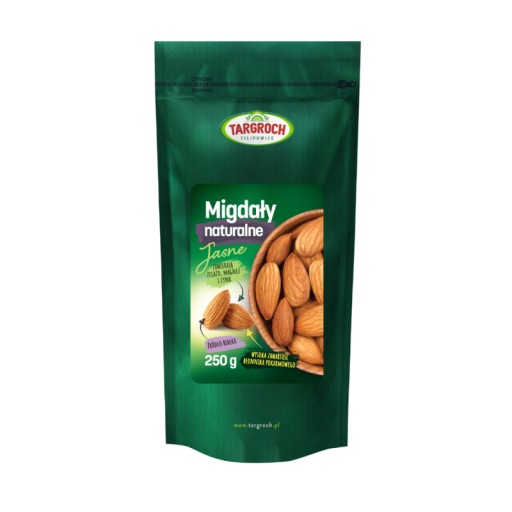 Targroch Prírodné svetlé celé mandle 250g