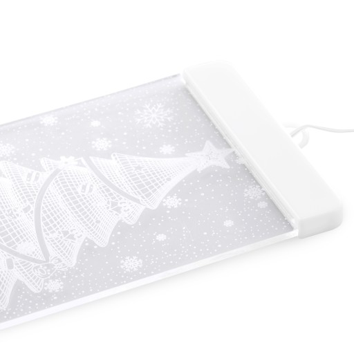 Vitrážový vianočný stromček LED vianočné ozdoby na okno 15,5cm
