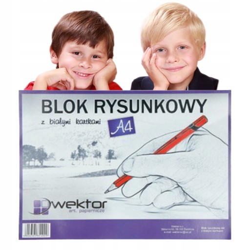 A4 PAPIER BIELY BLOK PRE DETI NA KRESLENIE BLOK