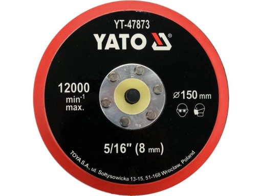 YATO LEŠTIACA TANIEČKA 150MM DISK SO VELCRO, 5/16''