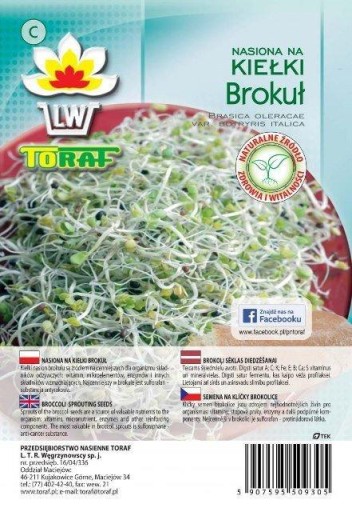 SEMIENKA BROKOLIE NA KLÍČKY na pestovanie 100g