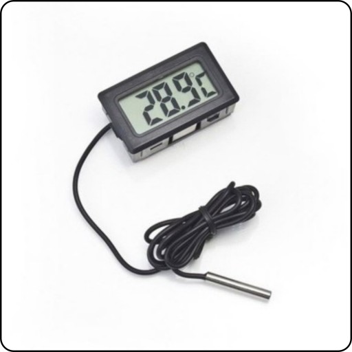 LCD TEPLOMERNÁ SONDA S ELEKTRONICKOU DIGITÁLNOU SONDOU PRE KÁBEL AKVÁRIOVEJ CHLADNIČKY