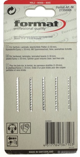 Pílový kotúč FORMAT na drevo živicové dosky T101BF bimetal