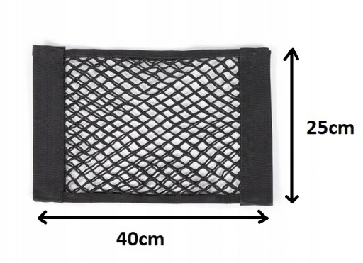 2 X ORGANIZÁTOR SIEŤ NA VELCRO DO KUPU 40x25CM
