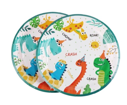 NARODENINOVÉ PAPIEROVÉ TANIERE NA TORTU DINOSAUR 6x