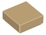 LEGO TILE 3070b 1x1 tmavý piesok (3g) 12 ks.