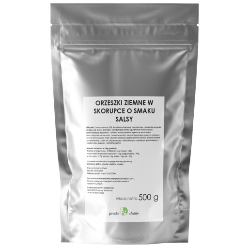 ARAŠIDY V LÚPE SALSA orieškový snack s príchuťou salsy 500g