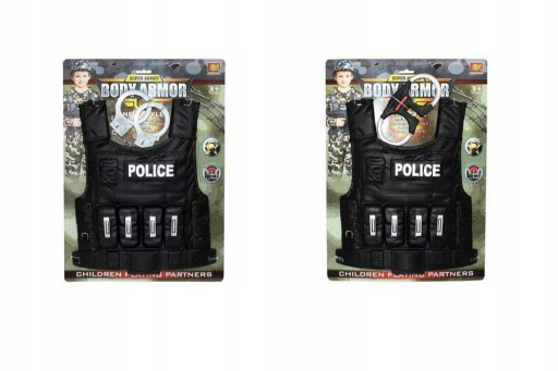 OBLEČENIE POLICAJNEJ VESTY NA JEDNORÁZOVÉ KARTY