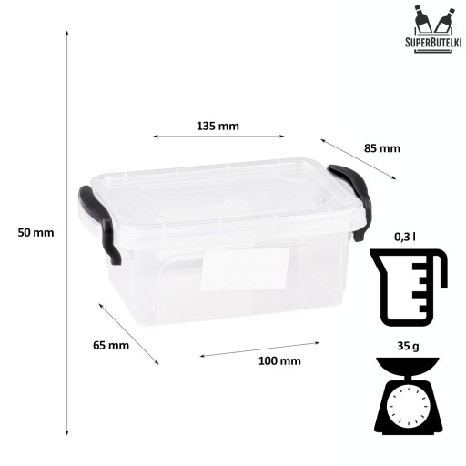 Obedový box do mikrovlnky s objemom 0,3 l